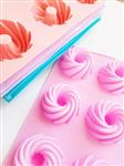 Molde silicona mini bundt espiral