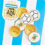 Monedas de chocolate Argentina Campeon 10u