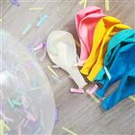 Kit globos Happy Party (con confetti y cinta) 10u