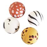 Pelotitas saltarinas grandes animal print 4u