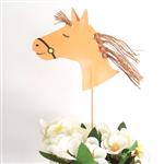 Pinche para torta Caballos con flecos