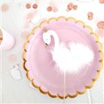 Pinche para torta Cisne con plumas para mesa o torta