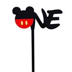 Cake Topper One Mickey Mouse. Importado