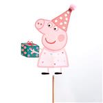 Pinche para torta Peppa Pig Pastel con pompon