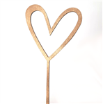 Cake Topper corazon fibrofacil