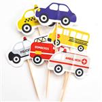 Pinches formitas autitos y transportes 12u
