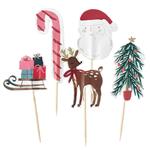 Toppers troquelados Navidad Chic 12u