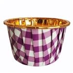 Pirotín met cuadrille violeta con dorado 10u
