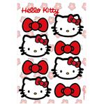 Stickers plancha Kitty y Moños 1u
