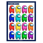 Stickers plancha Among us 16s 1u