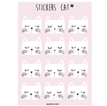 Stickers plancha Cat 12s 1u