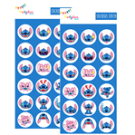 Stickers en planchitas Stitch 6u