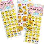 Stickers en plancha emoticones surtidas 1u