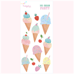 Stickers en planchitas Pastel Ice Cream 6u