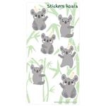 Stickers en planchitas Koala 6u