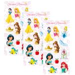 Stickers en planchitas Princesas 6u