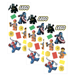 Stickers en planchitas Lego 6u