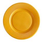 Plato plástico chico naranja 50u