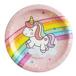Plato redondo Baby Unicorn 8u