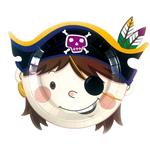 Plato forma cabeza de Pirata 6u