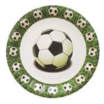 Plato forma pelota Futbol con pasto 10u