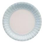 Plato gde. borde celeste pintitas 10u