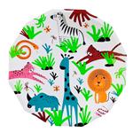 Plato octogonal animalitos Selva 8u