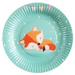 Platos aqua Zorrito 6u