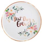 Plato flat redondo Best Day Ever 10u