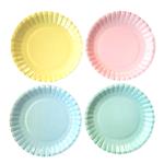 Platos redondos chicos mix pastel 8u
