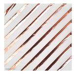 Servilleta gde. met rayas oblicuas rose gold 10u