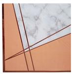 Servilleta met Geometric salmon 12u