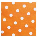 Servilleta gde. lunares. Naranja 20u