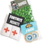 Set carpita con golosinas Fortnite (Monedas/Chocolates/Lentejas) cu