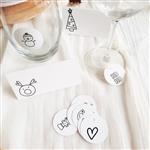 Set de identificadores para 16 comensales (64 piezas)