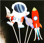 Pinches para Torta Space Set