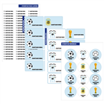 Set ESCUELA. Stickers Futbol Arg Pers.