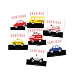 Stickers cuad. Autitos y transportes 16u Pers