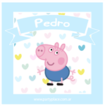 Stickers cuad. George Pastel 16u Pers