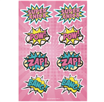 Stickers plancha Super Chica 8s 1u