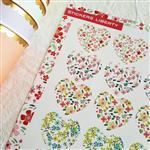 Stickers en planchitas Corazones Liberty 18s