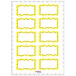 Stickers plancha Love amarillas 10s 1u