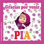 Stickers cuad. Masha y el Oso 16u Pers