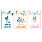 Stickers rect. gdes. Bluey Pers 16u