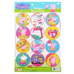 Stickers red. plancha Peppa Pig 24s 1u