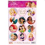 Stickers red. plancha Princesas 24s 1u