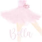 Stickers cuad. Bailarina 16u Pers