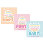 Stickers cuad. Pop it 16u Pers