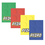 Stickers rect. gdes. Lego Pers 16u