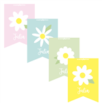Stickers para doblar Margaritas 16u Pers